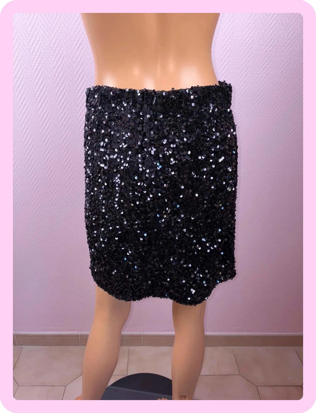 Jupe femme sequin des petits hauts taille 36 – photo 6